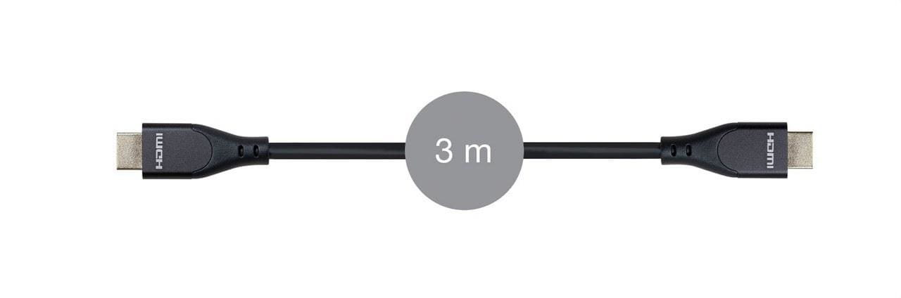 FONESTAR - Cable HDMI 2.1 de alta calidad y contactos dorados 3 metros