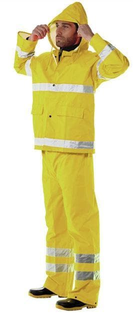 INDUST.STARTER - CONJUNTO A.V. CON BANDAS (AMARILLO FLUORESCENTE CON BANDAS T-M)