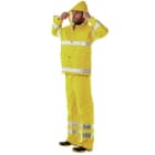 INDUST.STARTER - CONJUNTO A.V. CON BANDAS (AMARILLO FLUORESCENTE CON BANDAS T-M)