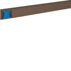 HAGER - Minicanal Ateha en PVC de 16x30mm longitud 2,10m color marrón (RAL 8014)