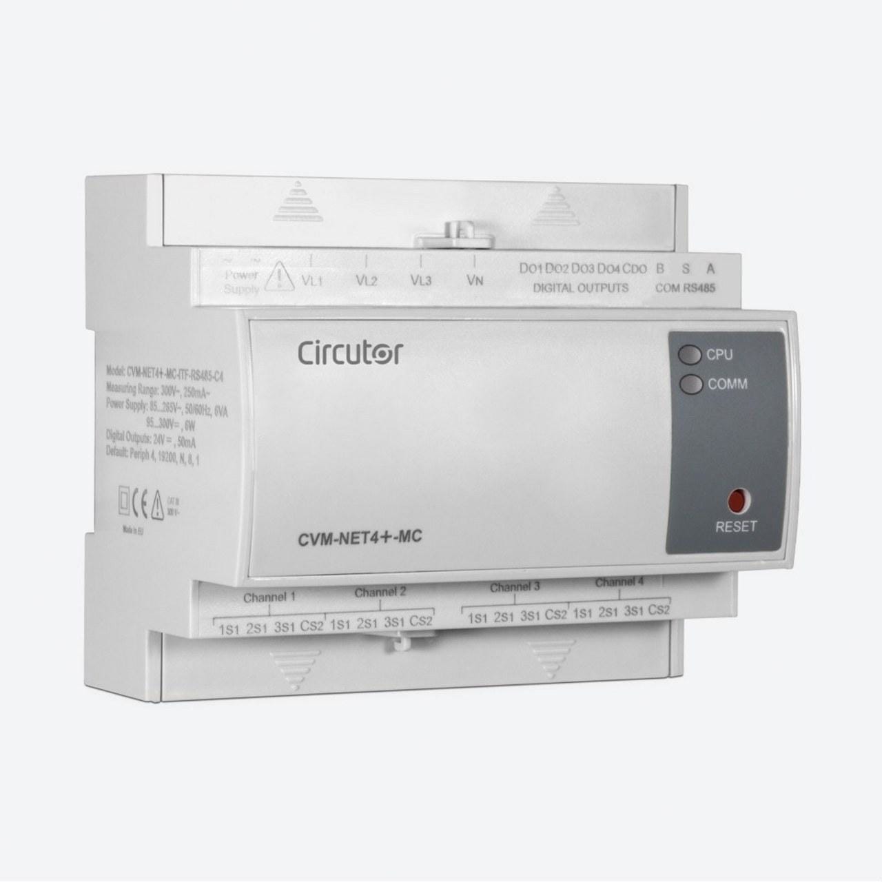 CIRCUTOR - Analizador de redes CVM-NET4+-ITF-MC-RS485-C4