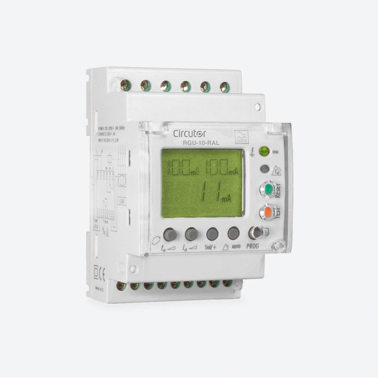 CIRCUTOR - Relé diferencial RGU-10 RAL con transformador externo WGC