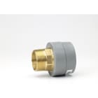 NIRON - Enlace rosca M ISO BSP NIRON PREMIUM 50x1.1/2" PPR soldar socket latón estándar gris RA7050
