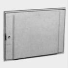 CLAVED - Puerta con marco y mirilla centrada 460x330mm