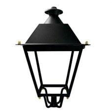 TELEVES - Luminaria exterior Villa 12 LEDS 3000K DIM óptica pública negra
