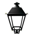 TELEVES - Luminaria exterior Villa 12 LEDS 3000K DIM óptica pública negra