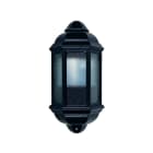 CRISTHER - Aplique MEDI E-27 difusor transparente negro