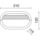DOPO - Aplique FAR IP44 60W E-27 gris