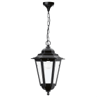 CRISTHER - Luminaria ELITE-6 colgar-41 E-27 difusor mate negro