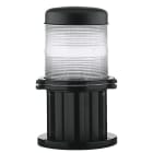 DOPO - Baliza con tapa E-27 30cm difusor cristal serie OMO negro
