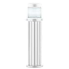DOPO - Baliza con tapa E-27 60cm difusor cristal serie OMO blanco