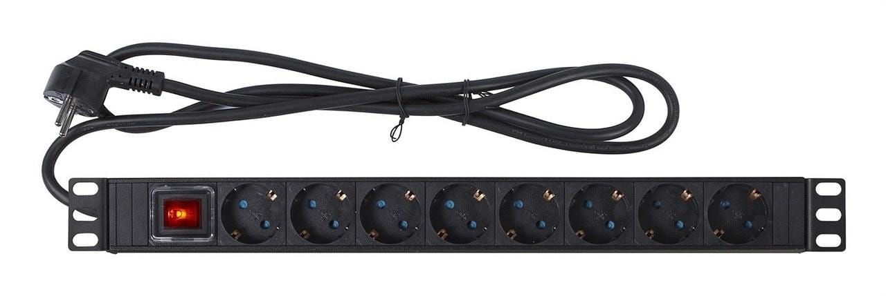 FONESTAR - Base corriente 1,5U 230V rack 19" 483x62,5 negro