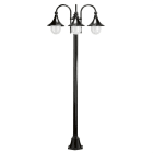 CRISTHER - Luminaria TROM poste (3L)E-27 IP-43 negro