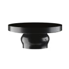 CRISTHER - Soporte globo 40cm poste 7,5cm E27 negro