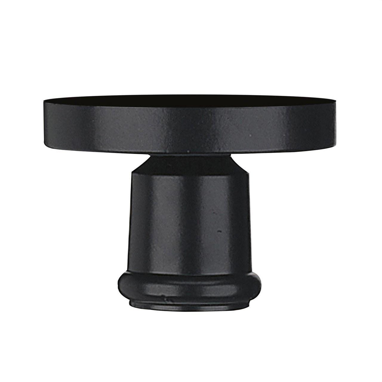 CRISTHER - Soporte globo 25cm poste 4,5cm E27 negro