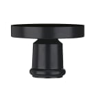 CRISTHER - Soporte globo 25cm poste 4,5cm E27 negro