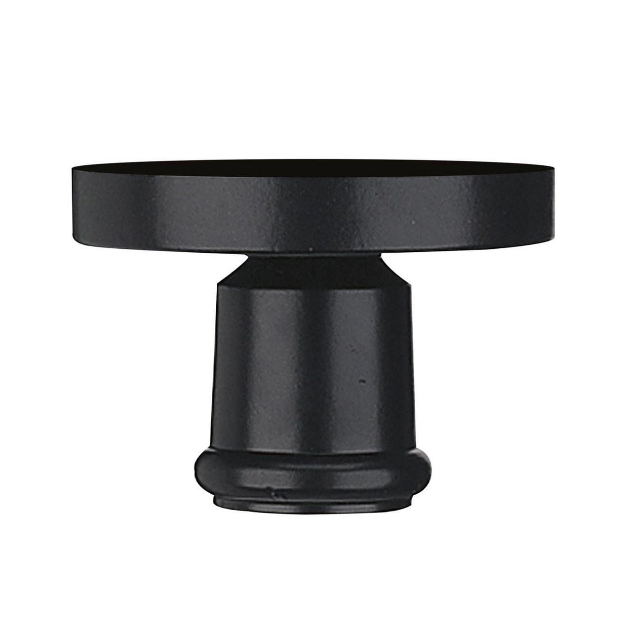 CRISTHER - Soporte globo 30cm poste 4,5cm E27 negro