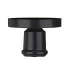 CRISTHER - Soporte globo 30cm poste 4,5cm E27 negro