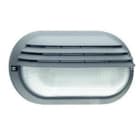 DOPO - Aplique OVAL 12x21 E-27 cristal mate FAR antracita