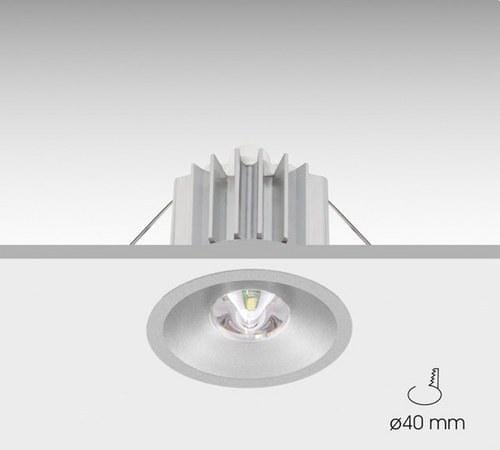 DAISALUX - Luminaria de emergencia Izar led N30-A antipánico gris plata