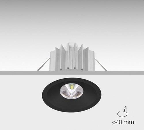 DAISALUX - Luminaria de emergencia Izar led P30-A antipánico WW negro