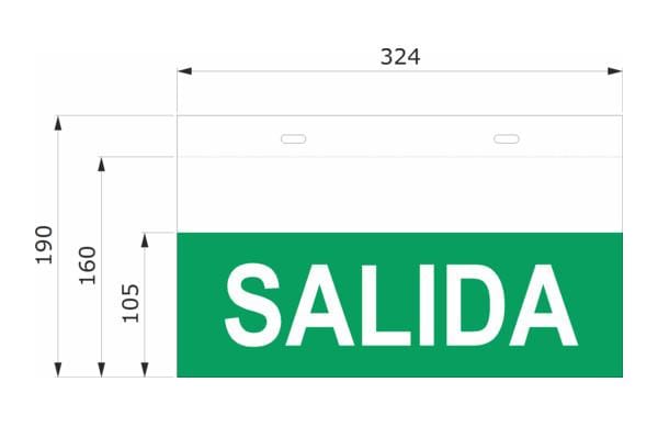 DAISALUX - Difusor serigrafiado salida