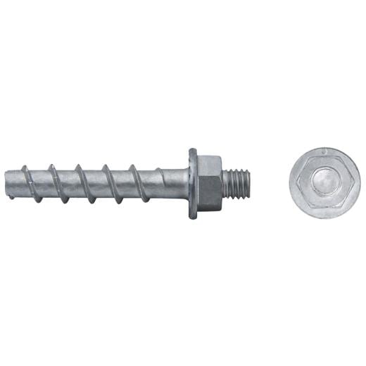 APOLO - Tornillo directo a hormigón BTS E 6-35 espárrago M6 gris cincado aluminio
