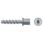 APOLO - Tornillo directo a hormigón BTS H 6-35 manguito M6 gris cincado aluminio