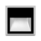 DAISALUX - Baliza Lecu/C-CC 230V blanco cálido difusor negro/transparente gris plata