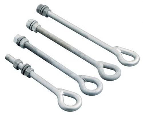 CAHORS - Pasador anilla para líneas galvanizado M16x220