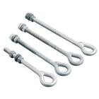 CAHORS - Pasador anilla para líneas galvanizado M16x220