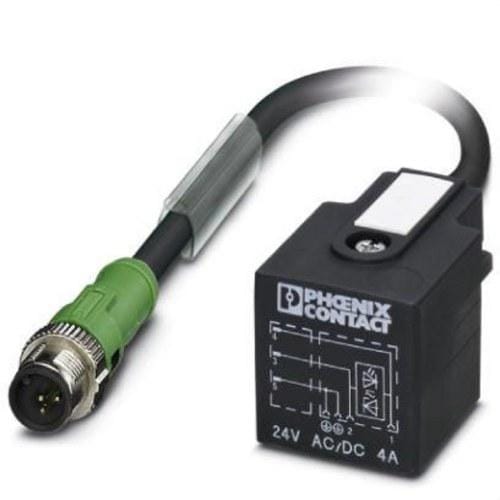 PHOENIX CONTACT - Cable para sensores/actuadores SAC-3P-M12MS/5,0-PUR/A-1L-Z negro grisáceo RAL 7021