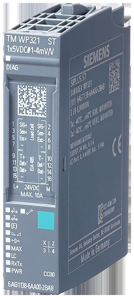 SIEMENS - SIPLUS WP321 ¿40...60 °C, CON REVESTIMIENTO CONFORMADO BASADO EN 7MH4138-6AA00-0BA0 . MÓDULO DE PESA