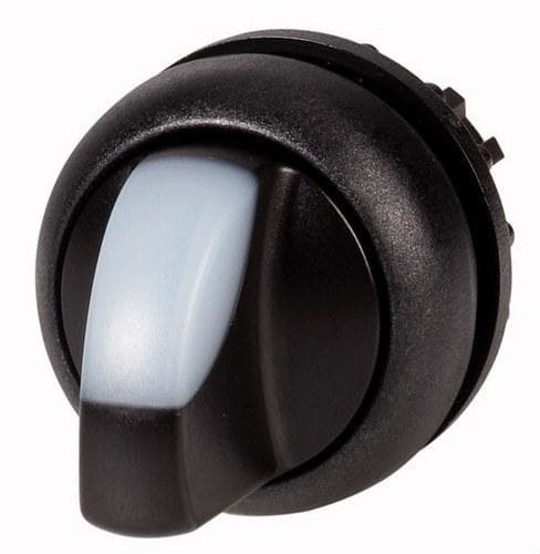 EATON - Selector luminoso M22S-WLK3-W retorno con 3 posiciones blanco