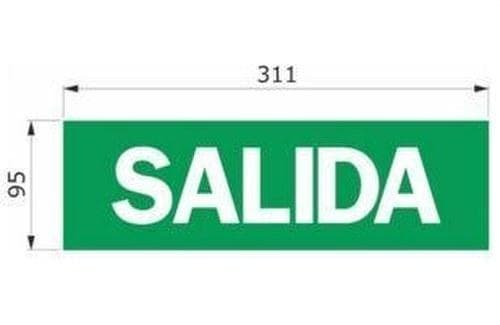 DAISALUX - Rotulo Argos salida rectangular verde