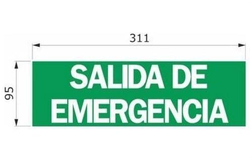 DAISALUX - Rotulo Argos salida emergencia rectangular verde