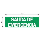 DAISALUX - Rotulo Argos salida emergencia rectangular verde