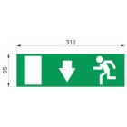 DAISALUX - Rotulo Argos hombre flecha abajo puerta