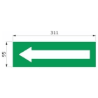 DAISALUX - Rotulo Argos Exit rectangular verde