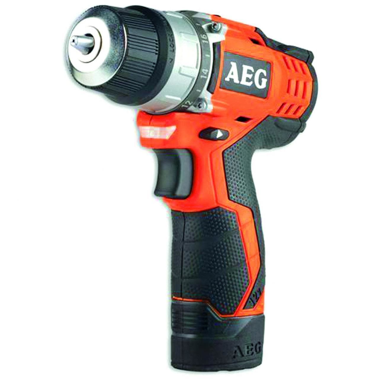 PROIMAN - TALADRO AEG BATERIAS ATORNILLADOR REGULABLE  12V. 2,0AH. LITIO *