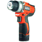 PROIMAN - TALADRO AEG BATERIAS ATORNILLADOR REGULABLE  12V. 2,0AH. LITIO *