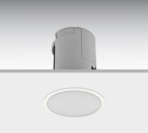 DAISALUX - Luminaria estanca Lens N40 230V 1h aro metálico blanco