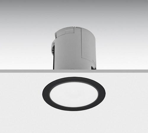 DAISALUX - Luminaria Lens led redondo aro embellecedor sintético N30-A negro