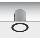 DAISALUX - Luminaria Lens led redondo aro embellecedor sintético N30-A negro