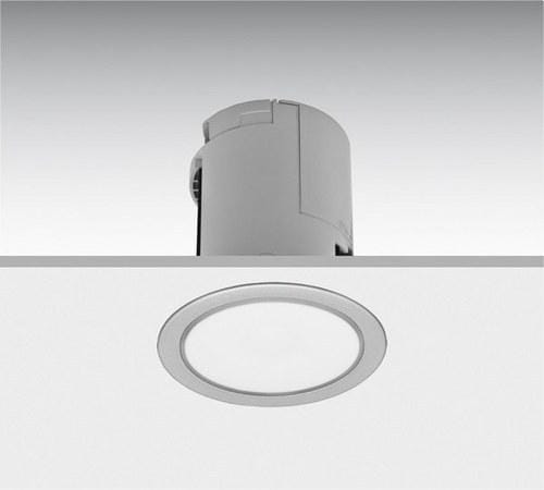 DAISALUX - Luminaria Lens led redondo aro embellecedor sintético N40-A gris