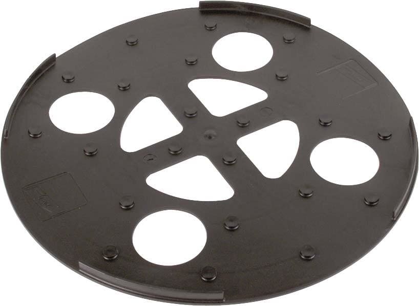 DEHN - Placa protectora diámetro 370mm PVC negro