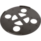 DEHN - Placa protectora diámetro 370mm PVC negro