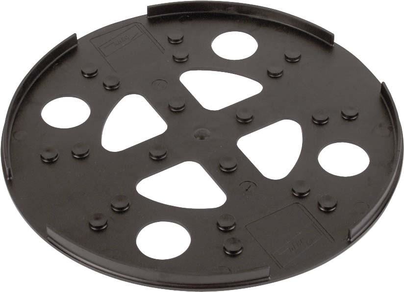 DEHN - Placa protectora diámetro 270mm PVC negro