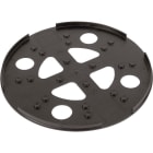 DEHN - Placa protectora diámetro 270mm PVC negro