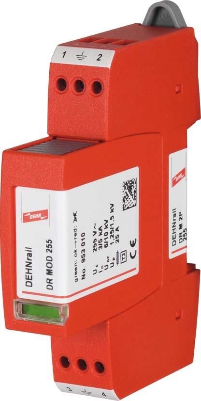 DEHN - Descargador sobretensiones DR-M-2P-255